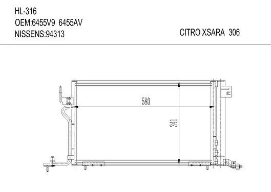 标志雪铁龙HL-316 CITRO  XSARA/306